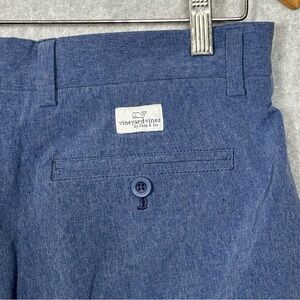 Vineyard Vines Performance Breaker Shorts-Blue Chambray-Men Size 32